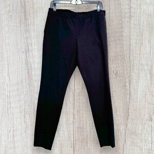 LAFAYETTE 148 New York Murray Pants Black Stretch Millennium Crepe Womens M 8 10
